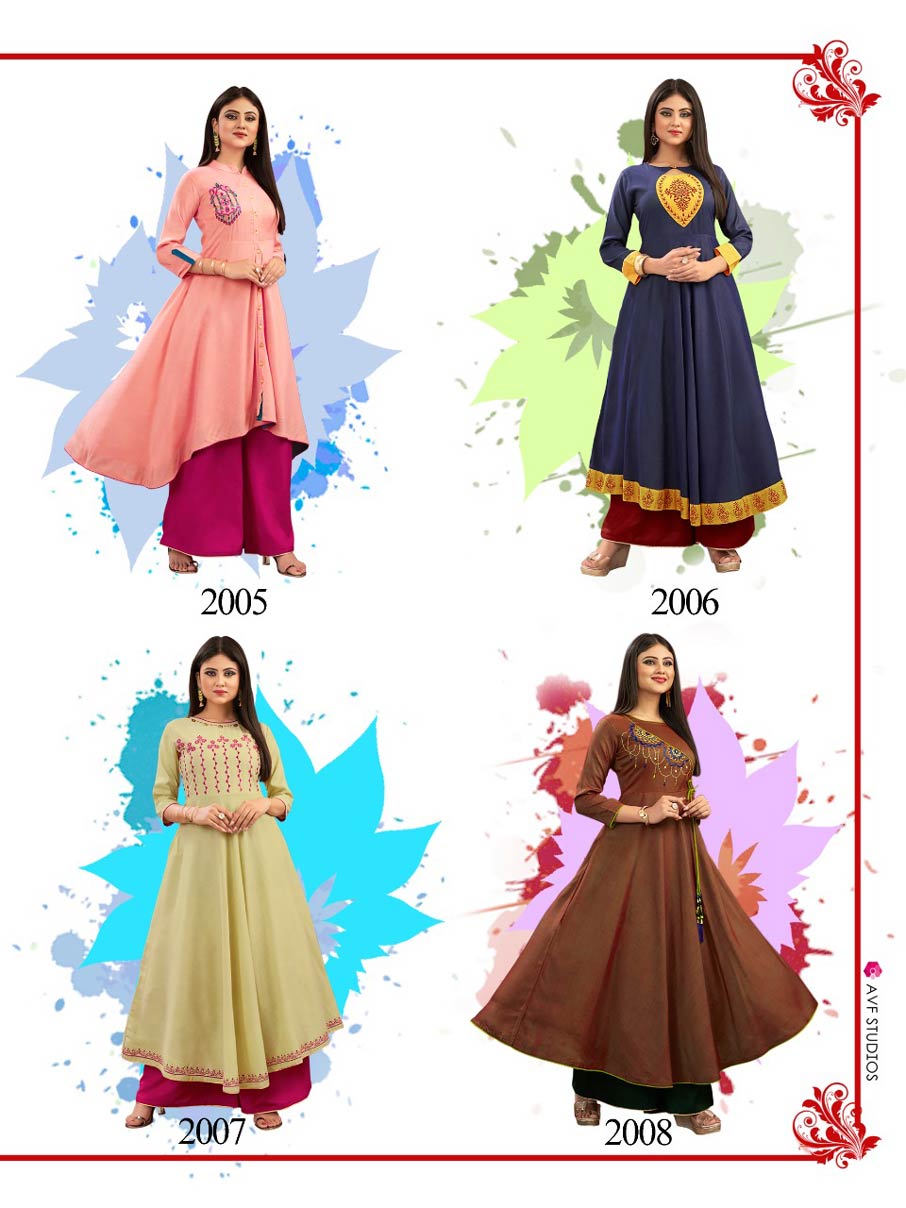 Iconic City Vol-2 Diya Trends Rayon Embroidery Kurti Iconic City Vol-2 Diya Trends Rayon Embroidery Kurti
